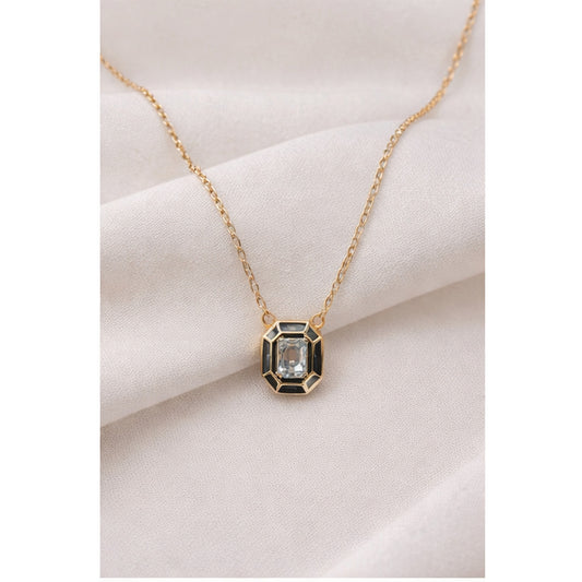 Noir Prism Pendant Necklace