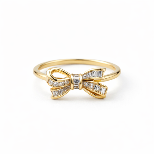 Ribbon Radiance Bow Ring