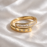 Star Wrap Ring – Gold Adjustable Star Ring