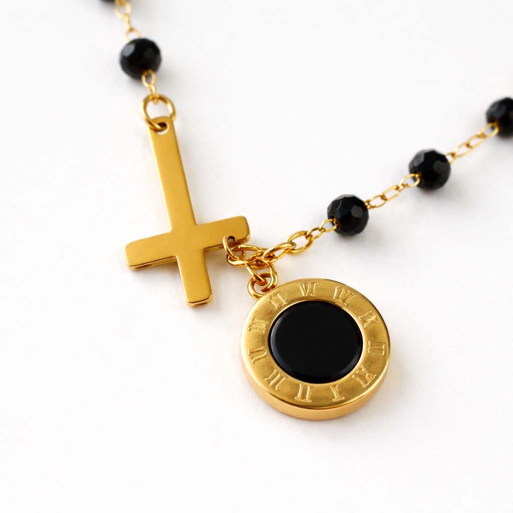 Rosary Cross Bracelet