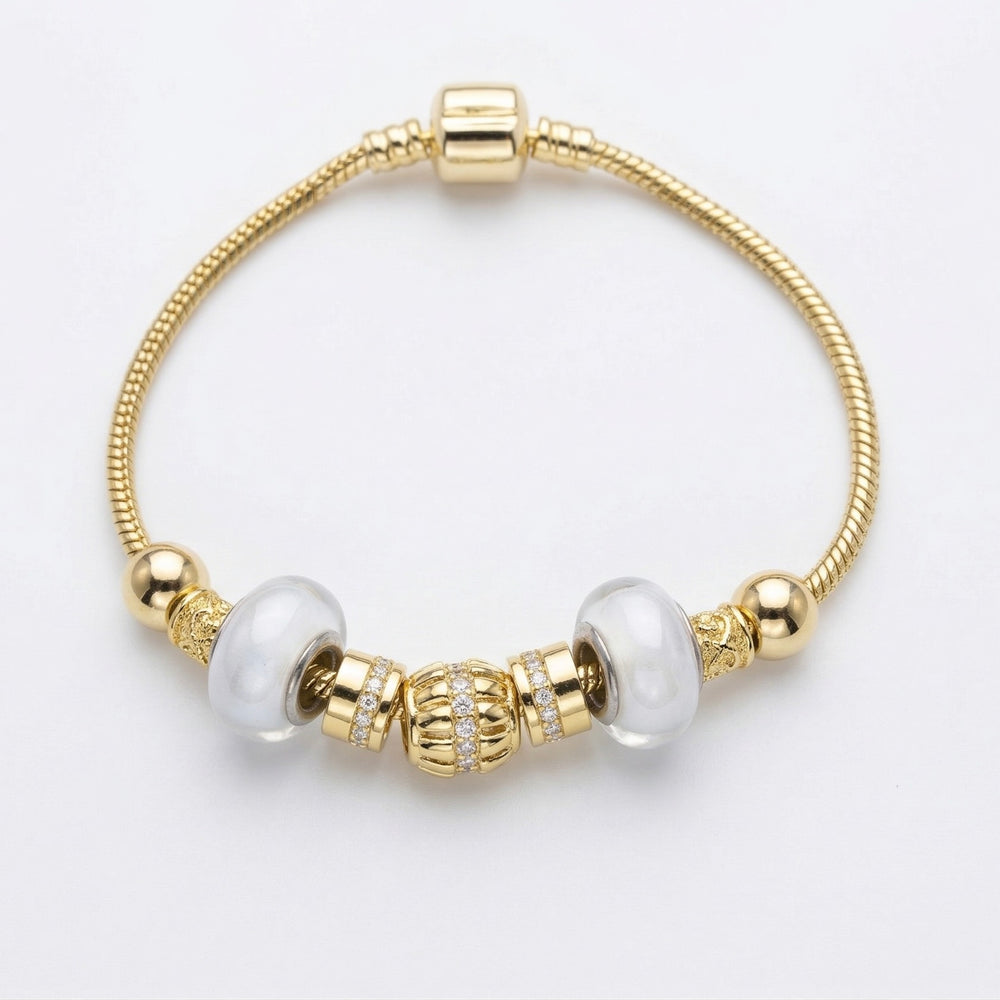 Opaline Pavé Charm Bracelet