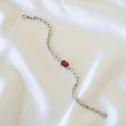 Ruby Tennis Bracelet