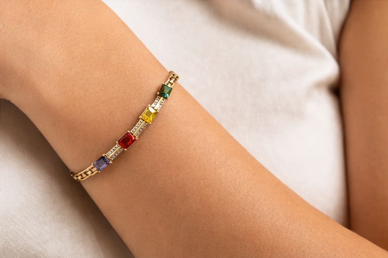 Terra Prism Four-Stone Bracelet