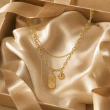 Bunny Charm Layered Necklace