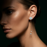 Convertible Floral Chain Drop Earrings
