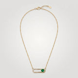 Aurelia Heart Pin Necklace