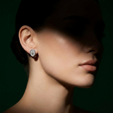 Virgin Mary Medallion Stud Earrings
