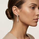 Geometric Chevron Drop Earrings