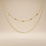 Beaded Double Layer Necklace