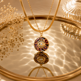 Eye Medallion Gold Necklace