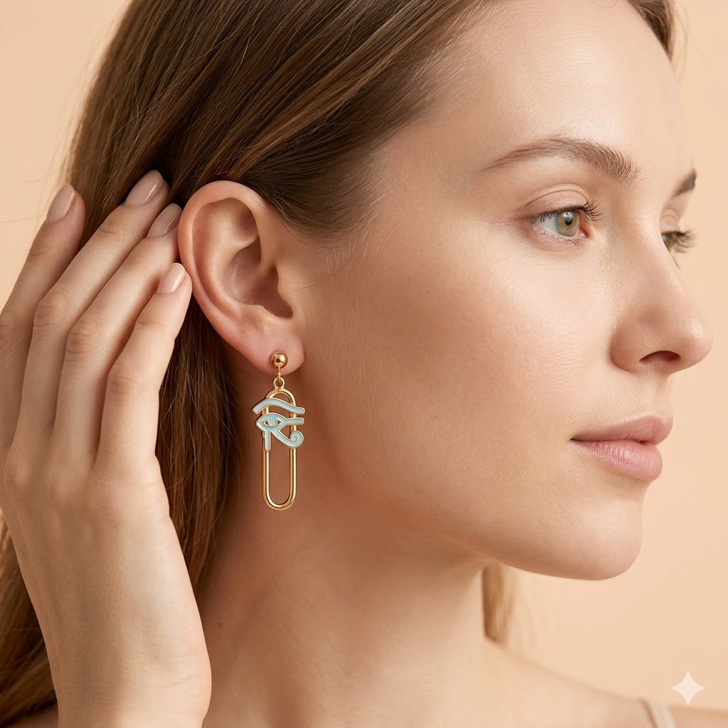 Mystic Horus Drop Earrings