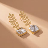 Botanical Pearl Drop Earrings