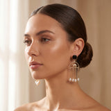 Desert Pearl Camel Drop Earrings