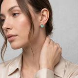 Turquoise Heart Stud Earrings