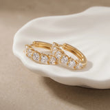 Heart Huggie Hoop Earrings