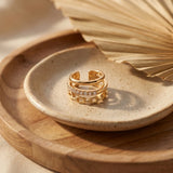 Triple Layer Ear Cuff
