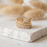 Cubic Zirconia Ear Cuff