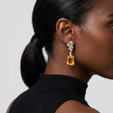 Golden Aura Statement Drop Earrings