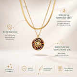 Eye Medallion Gold Necklace