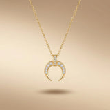 Celeste Crescent Necklace