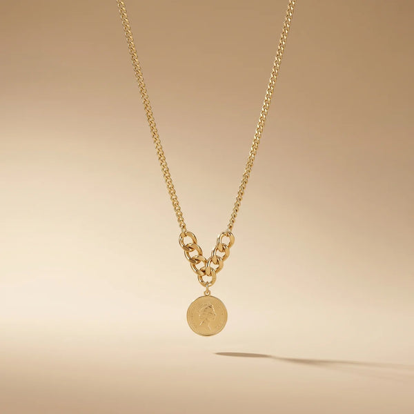 Celeste Coin Pendant Chain