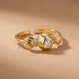 Candy Wrap Crystal Ring