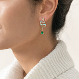 Serpentina Enamel Drop Earrings