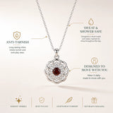 Red Daisy Necklace