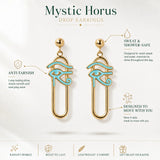 Mystic Horus Drop Earrings