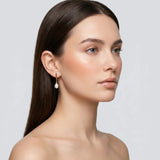 Gold Pearl Drop Earrings