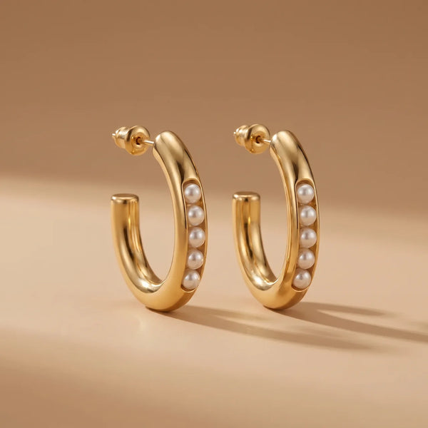 Pearl Hoops