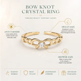 Bow Knot Crystal Ring