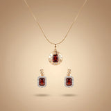 Garnet Glow Jewelry Set