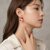 Faux Pearls Half-Hoop
