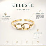 Celeste Dual Link Ring