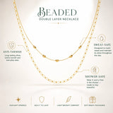 Beaded Double Layer Necklace