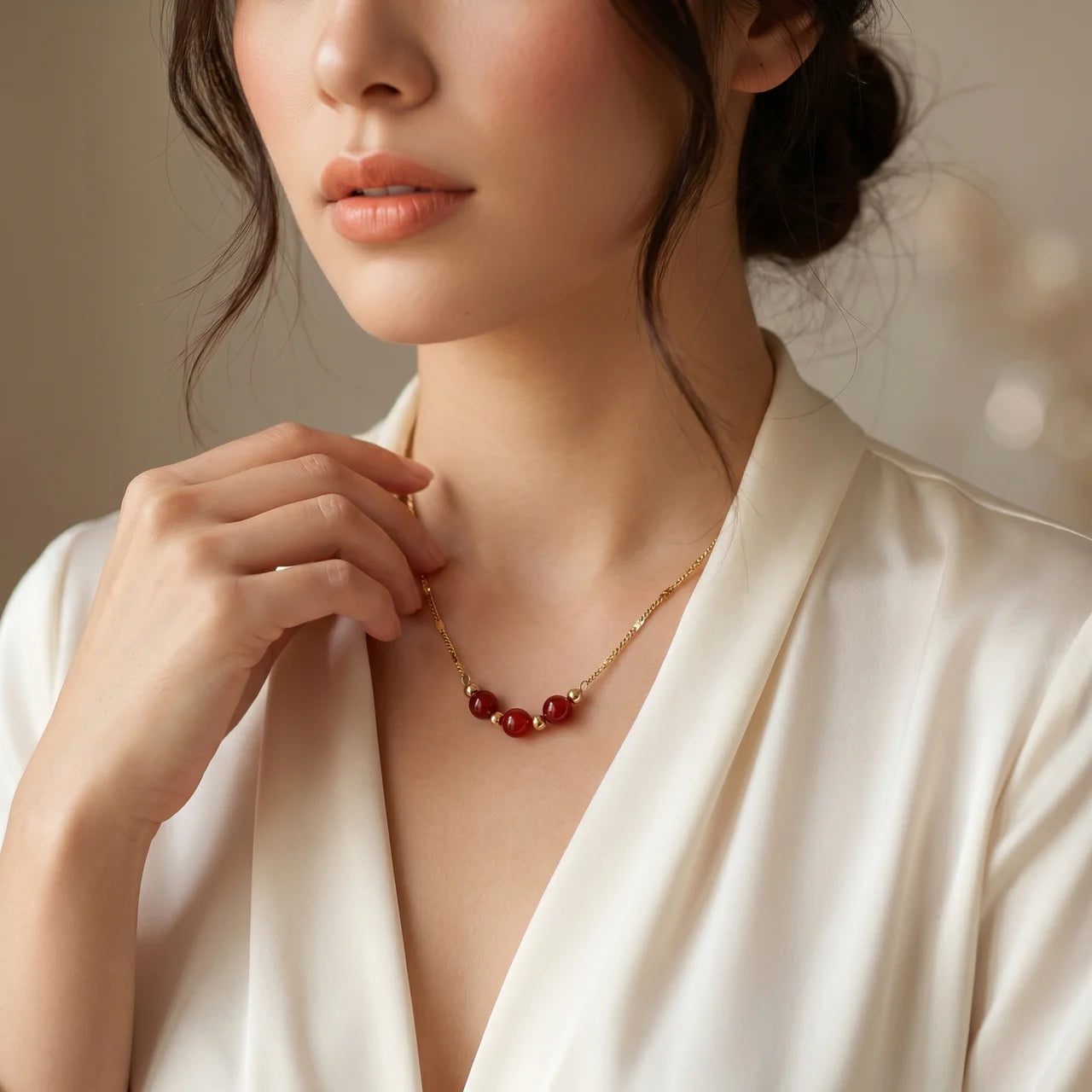 Red Bead Necklace