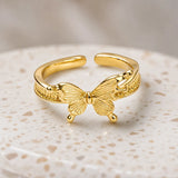 Aurelia Butterfly Open Ring