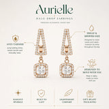 Aurielle Halo Drop Earrings