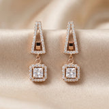 Aurielle Halo Drop Earrings