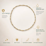 Two-Tone Twist Chain Necklace