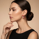 Faux Pearls Half-Hoop
