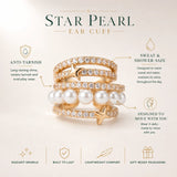 Star Pearl Ear Cuffs