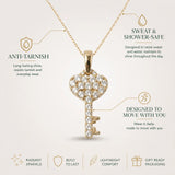 Luxe Key Pendant Necklace