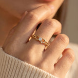 Bow Knot Crystal Ring