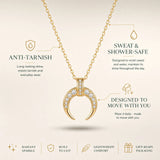 Celeste Crescent Necklace
