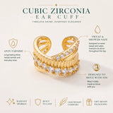 Cubic Zirconia Ear Cuff