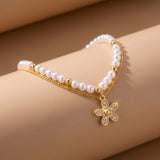 Petal Pearl Charm Bracelet