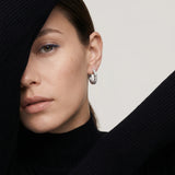 Luna Baguette Diamond Huggie Hoops