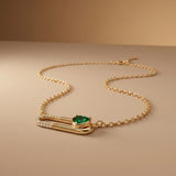 Aurelia Heart Pin Necklace